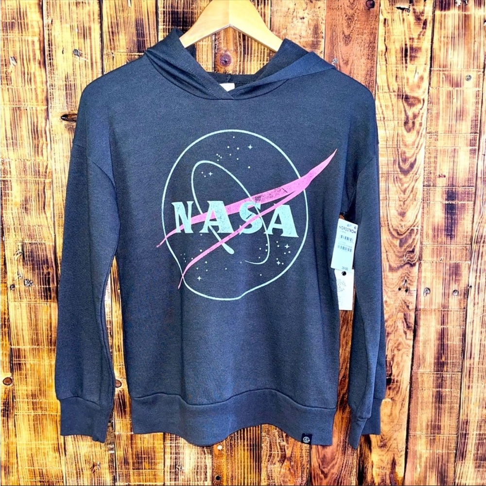 NEW Treasure & Bond NASA Hoodie Black Raven MSRP$39 Size Small (7/8)